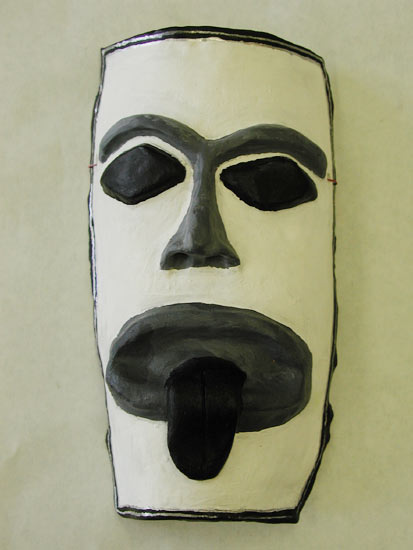 mask on face