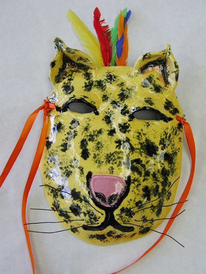 mask on face