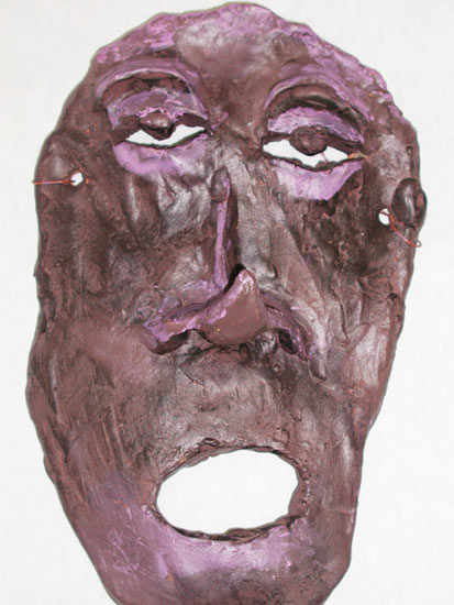 mask on face