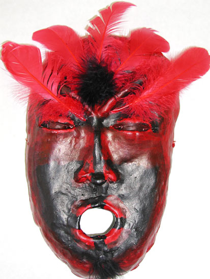 mask on face