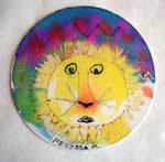lion on silk hoops