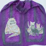 cats on purple