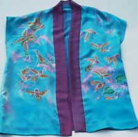 front of silk hummingbird vest