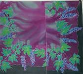 grapes on silk